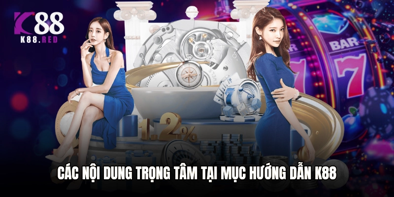Các nội dung trọng tâm tại mục Hướng dẫn K88